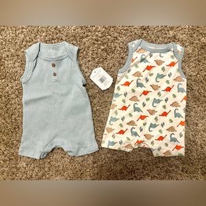 New with tags 0-3 month romper outfits. Came together